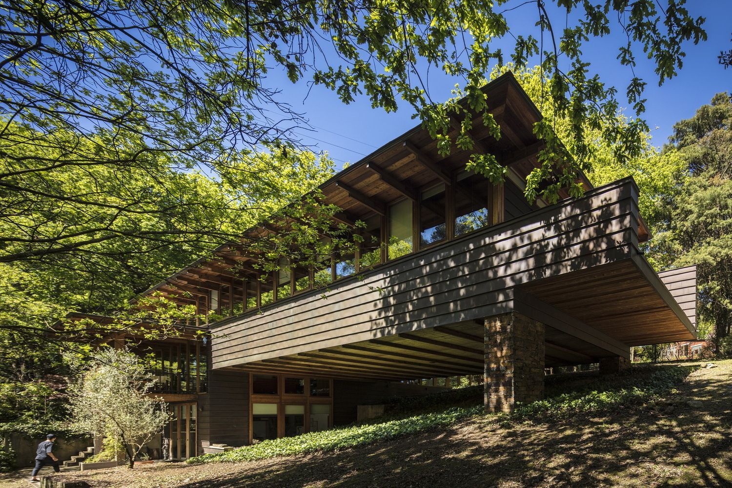 Дерево, бетон, скло та шифер: як побудувати бюджетний, але просторий будинок – приклад
