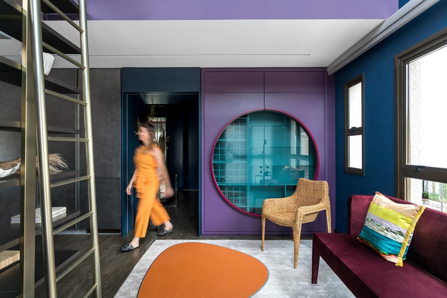 Японский стиль в интерьере: фото цветной квартиры из Бразилии