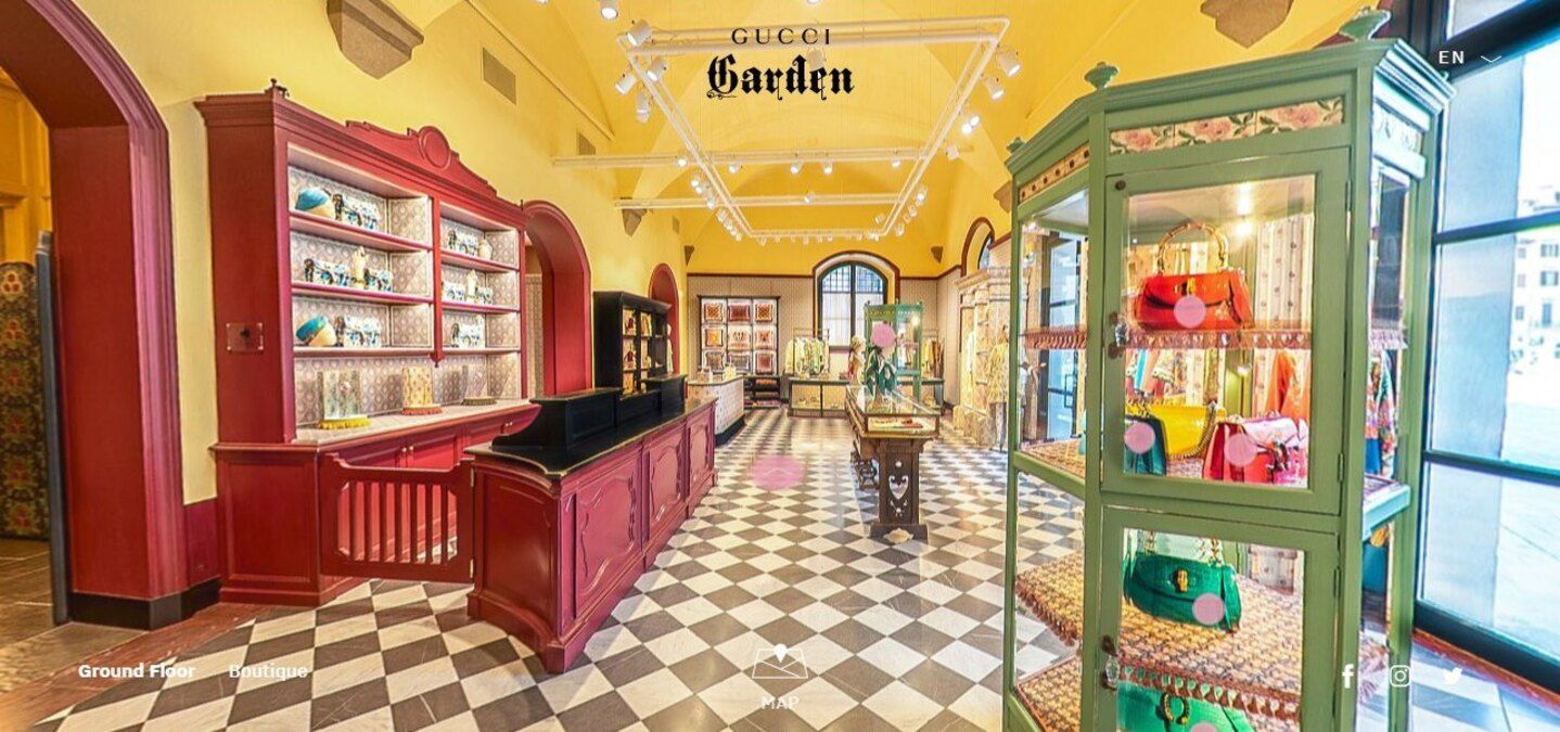 Gucci открыл виртуальный тур по лавке во Флоренции: по бутику может "прогуляться" каждый Gucci открыл виртуальный тур по лавке во Флоренции: по бутику может "прогуляться" каждый