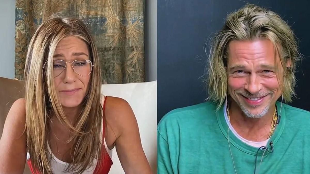 Бред Пітт і Дженніфер Еністон розіграли еротичну сцену в прямому ефірі: відео Бред Пітт і Дженніфер Еністон розіграли еротичну сцену в прямому ефірі: відео