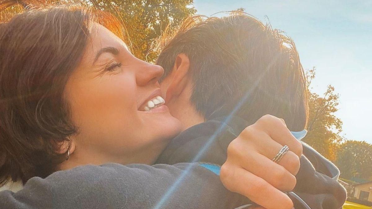 Оля Цибульська з чоловіком Оля Цибульська з чоловіком