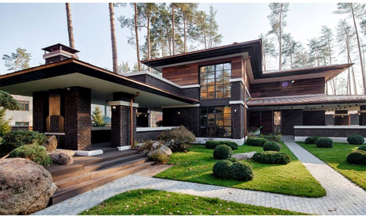 Дом в стиле Фрэнка Райта Дом в стиле Фрэнка Райта