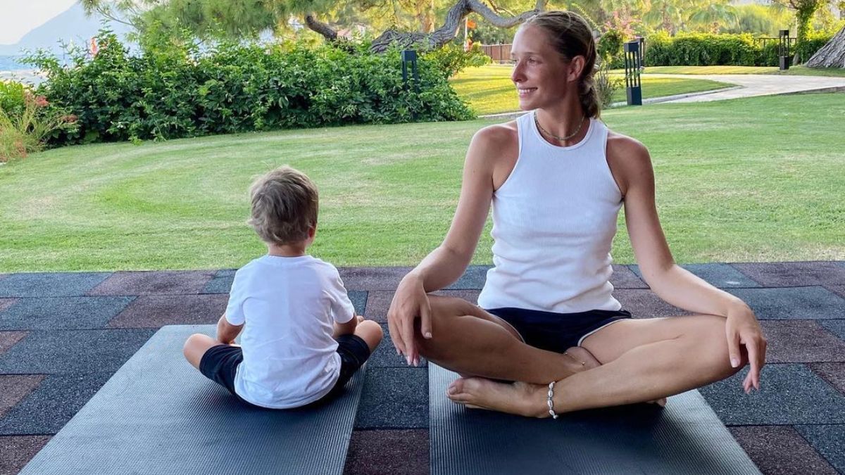 Катя Осадча показала, як розважається з сином Катя Осадча показала, як розважається з сином