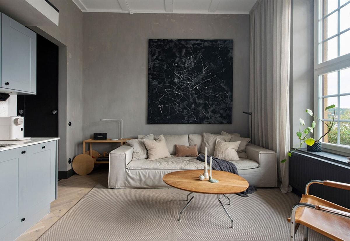 Квартира-студия в стиле лофт: фото современного интерьера из Швеции Квартира-студия в стиле лофт: фото современного интерьера из Швеции