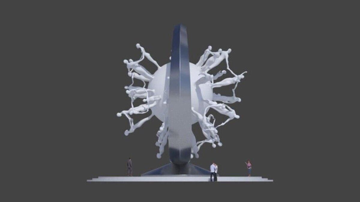 Пам'ятник коронавірусу: український скульптур створить монумент Пам'ятник коронавірусу: український скульптур створить монумент