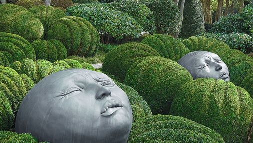 Величезні голови на кущах та космічні пейзажі: як виглядає сад емоцій у Франції
