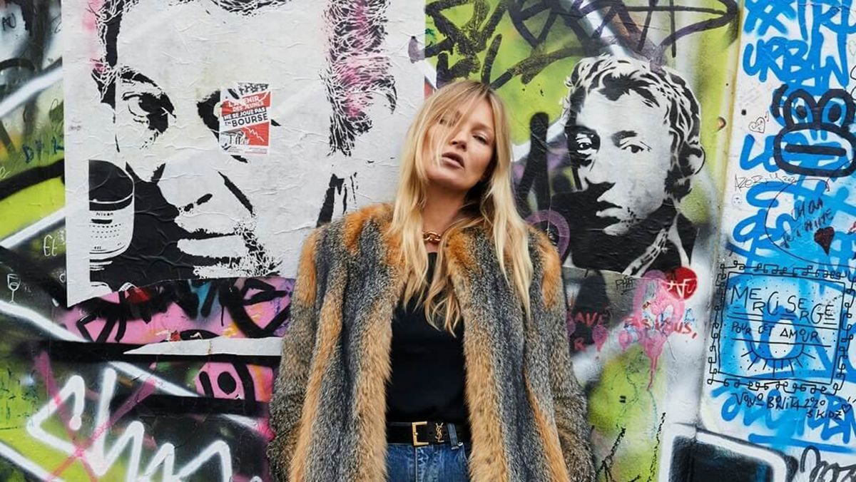 Кейт Мосс в меховой шубе Saint Laurent: фото Кейт Мосс в меховой шубе Saint Laurent: фото