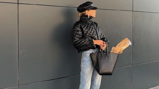 Софія Коельо зібралася по хліб у трендовій куртці та чоботах на масивних підборах: ефектне фото