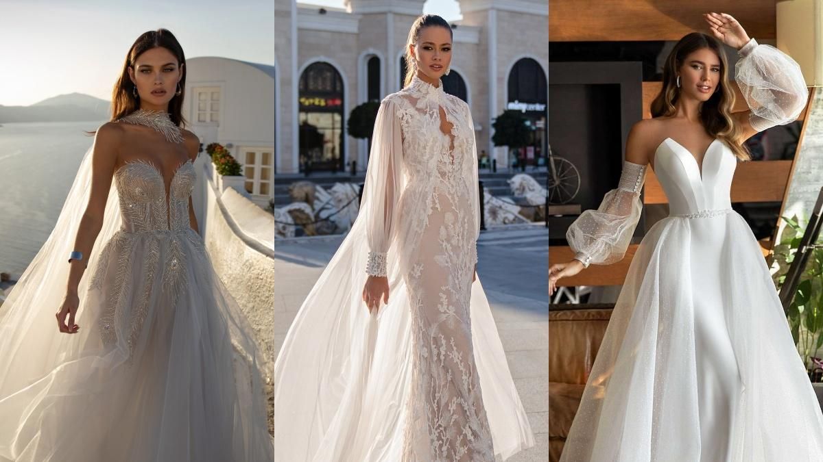 Трендовые свадебные платья 2021: фото и описание