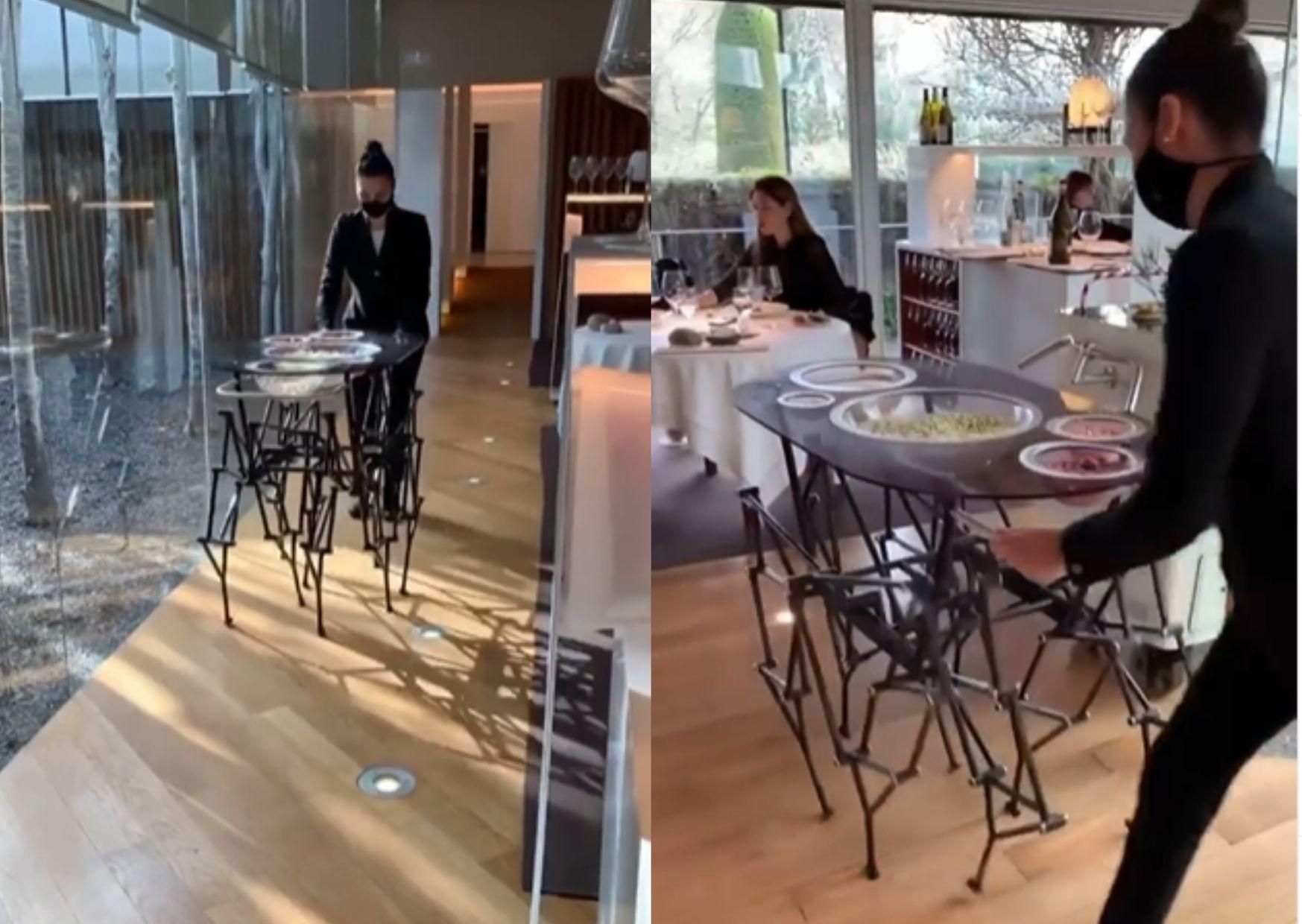 Стол, который может ходить: видео оригинальной конструкции Стол, который может ходить: видео оригинальной конструкции