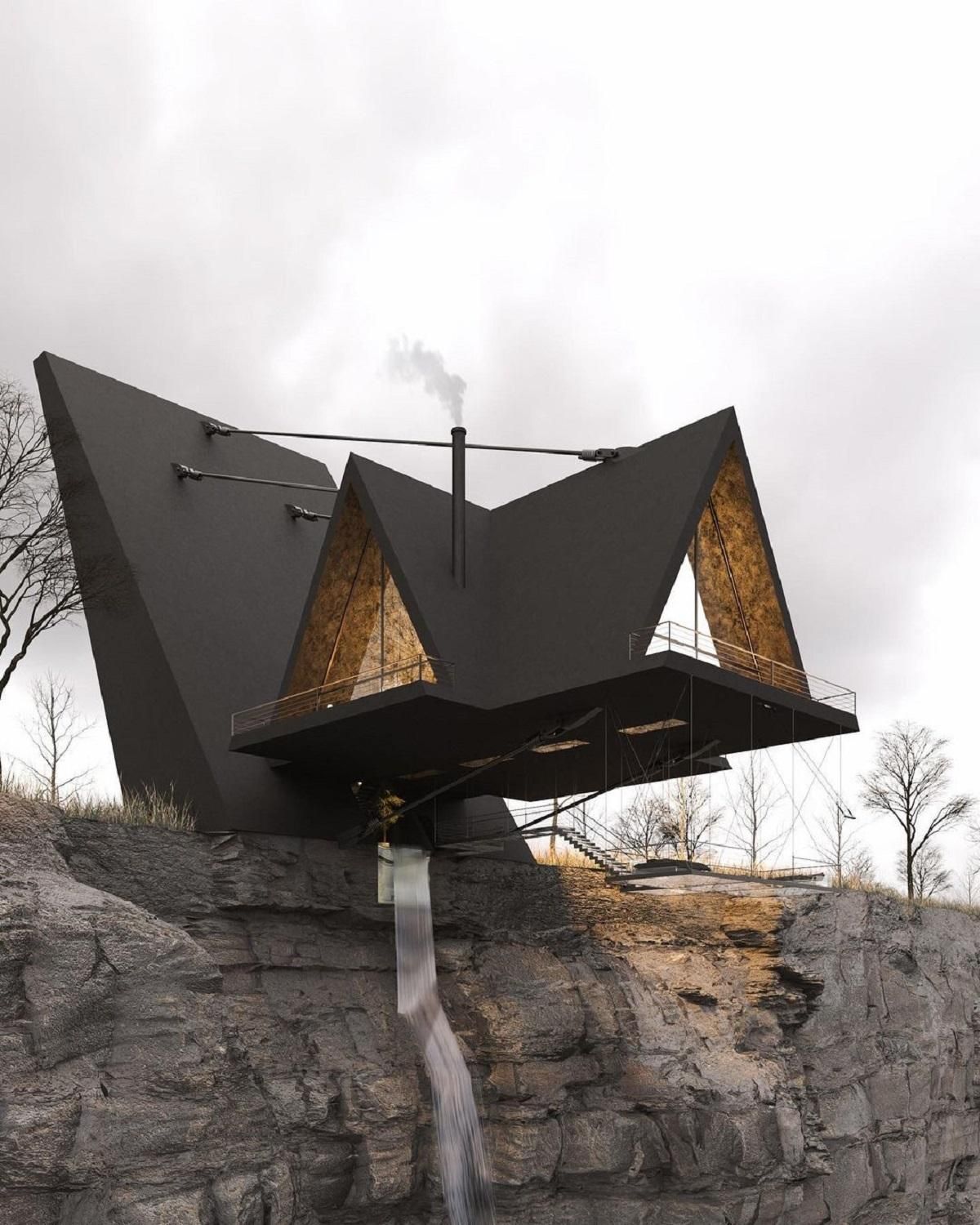 У США звели футуристичний будинок над прірвою: фото вражаючого інтер'єру