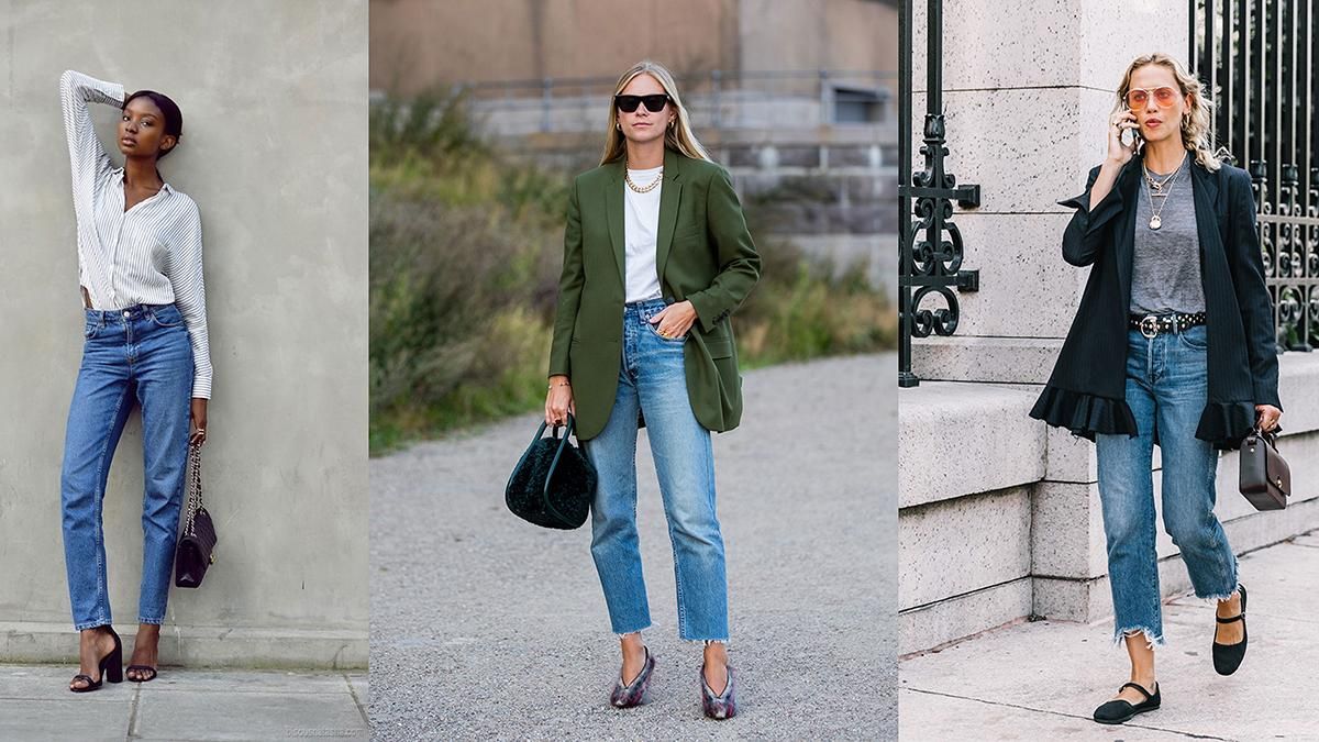 Стильные комбинации с джинсами Стильные комбинации с джинсами