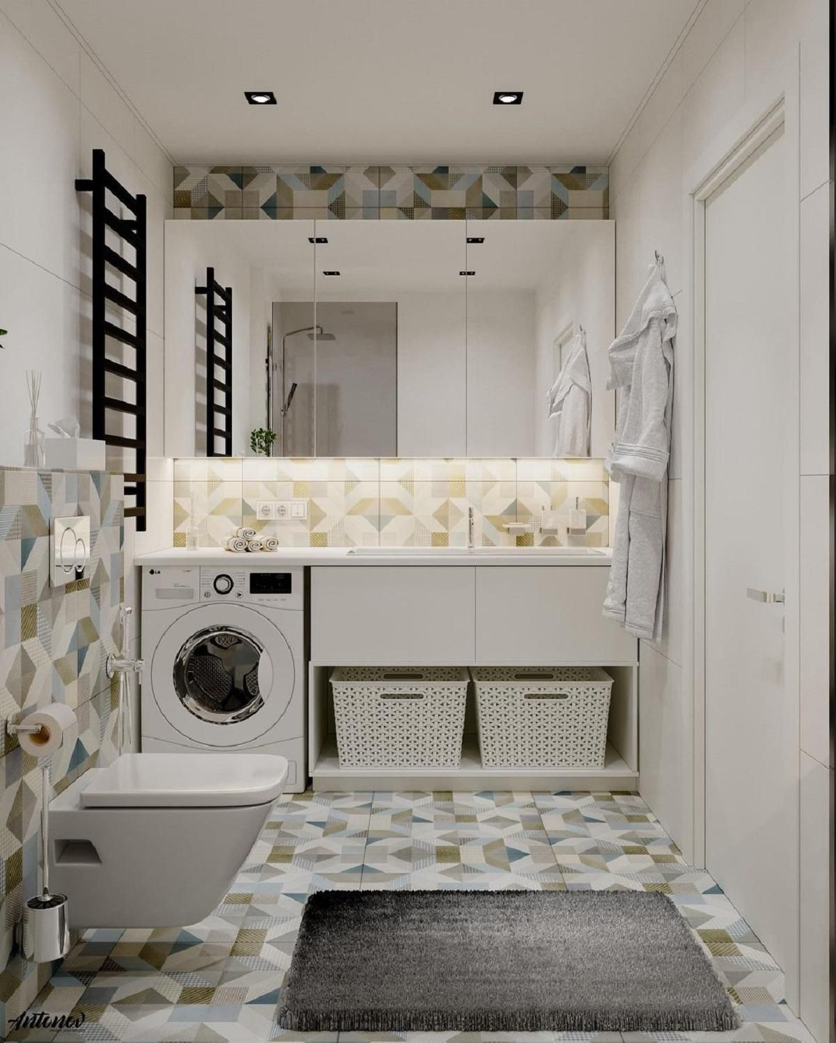 Где разместить стиральную машину: 5 идей от дизайнеров Где разместить стиральную машину: 5 идей от дизайнеров