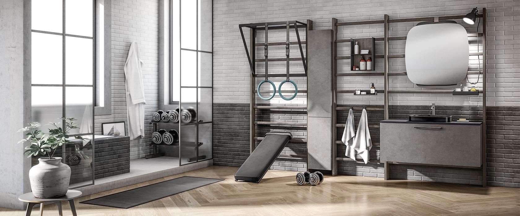 Спортзал у санвузлі Спортзал у санвузлі