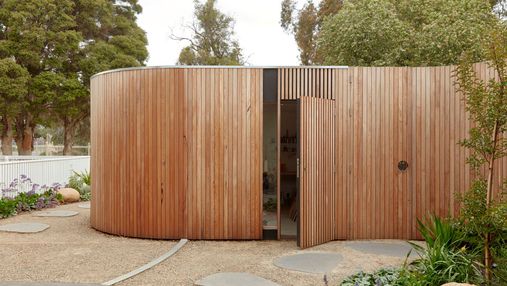 Необычный дом с внутренним двориком для художника: фото проекта в Мельбурне