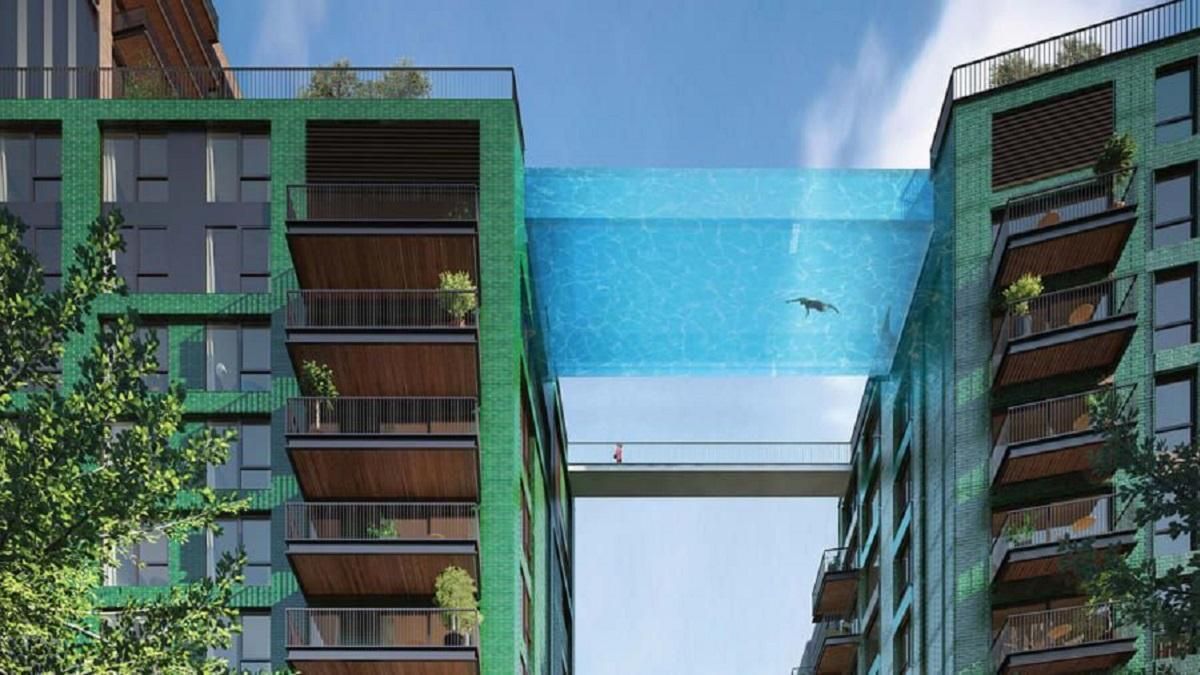 Перший у світі басейн у повітрі над вулицями Лондона: вражаючі фото