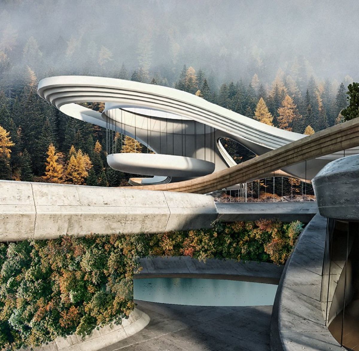 Гірський будинок у Швейцарії, що створений у гармонії з природою: фото