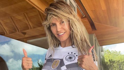 Гайді Клум оголила груди, щоб підтримати збірну Німеччини на Євро-2020
