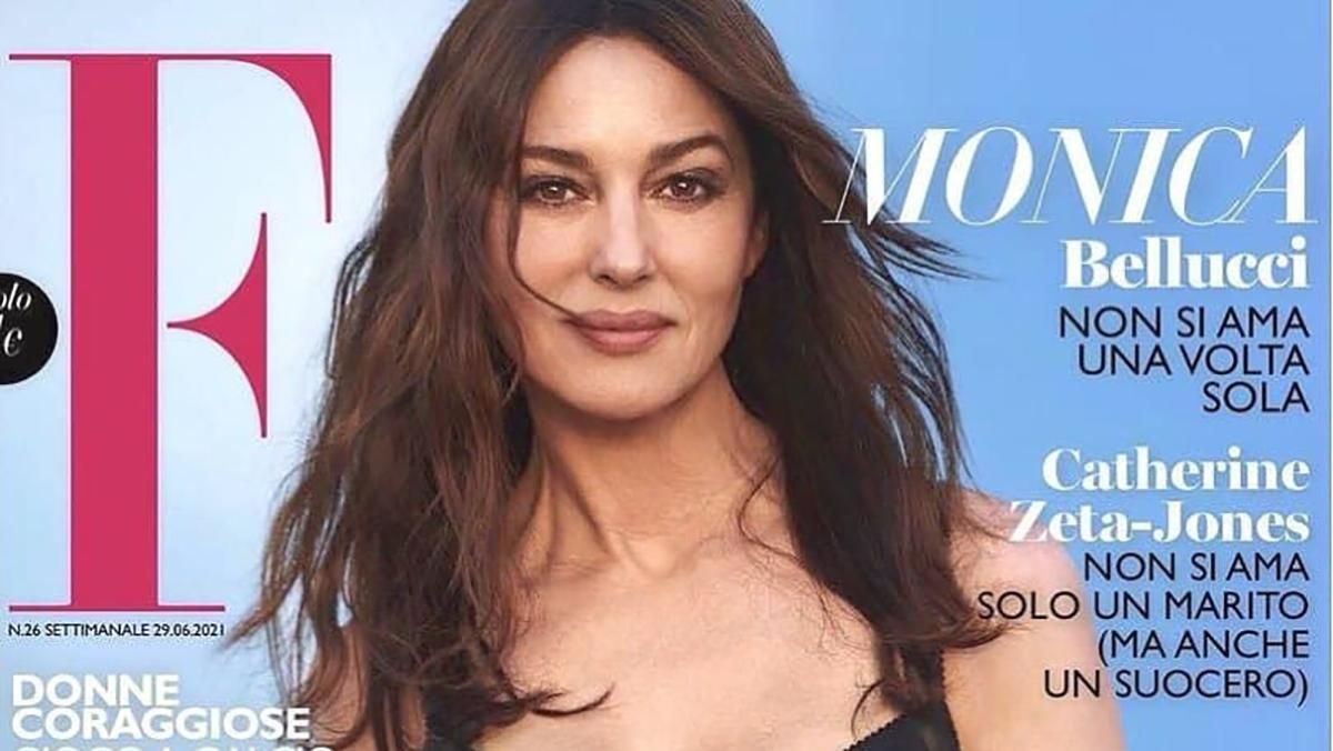 Моника Беллучи позирует для июньской обложки глянца Моника Беллучи позирует для июньской обложки глянца