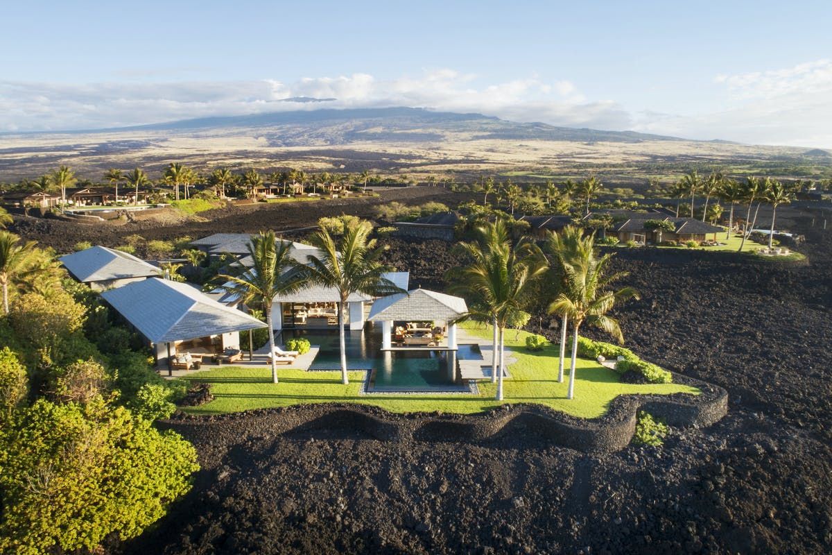 Вилла в Гавайях, расположена на застывшей лаве: фото, от которых захватывает дух
