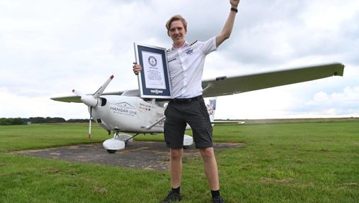 Наймолодший у світі пілот здійснив навколосвітню подорож: він облетів земну кулю за 44 дні