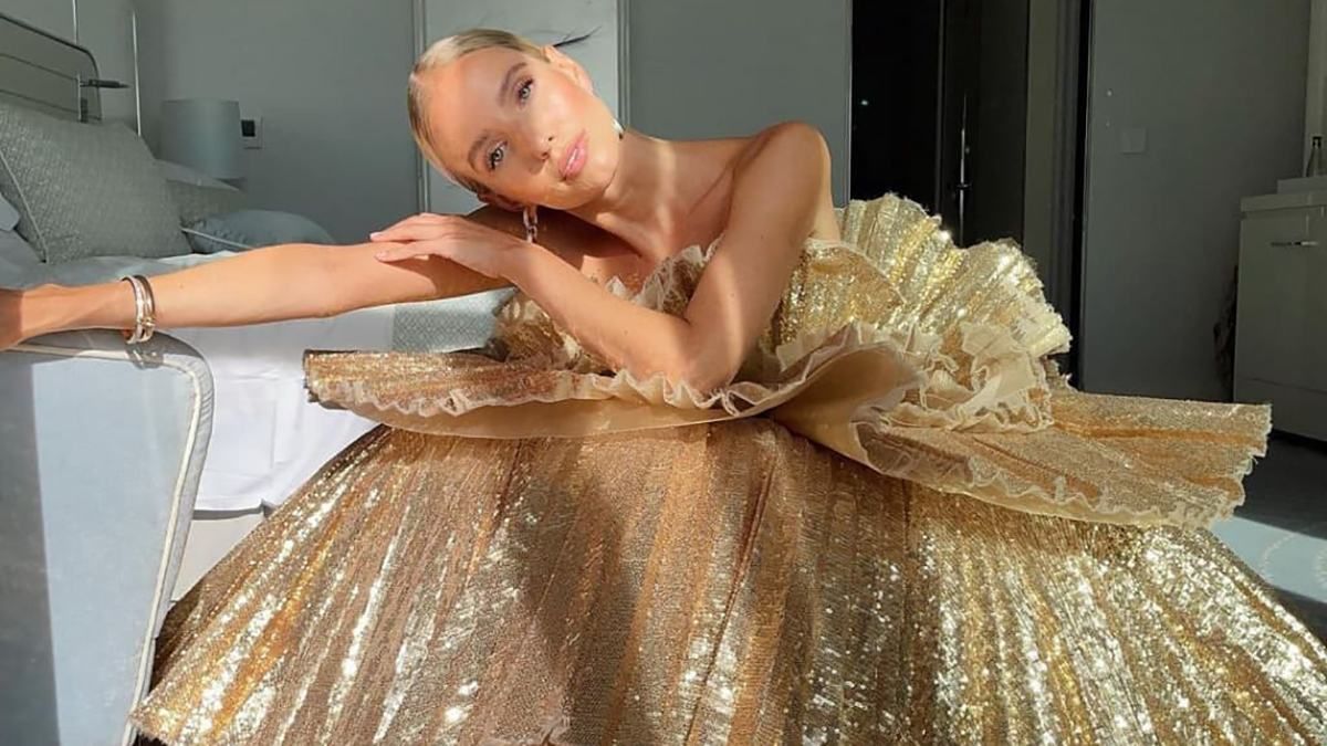 Леони Ханне надела роскошное золотистое платье на закрытие Каннского кинофестиваля: фото