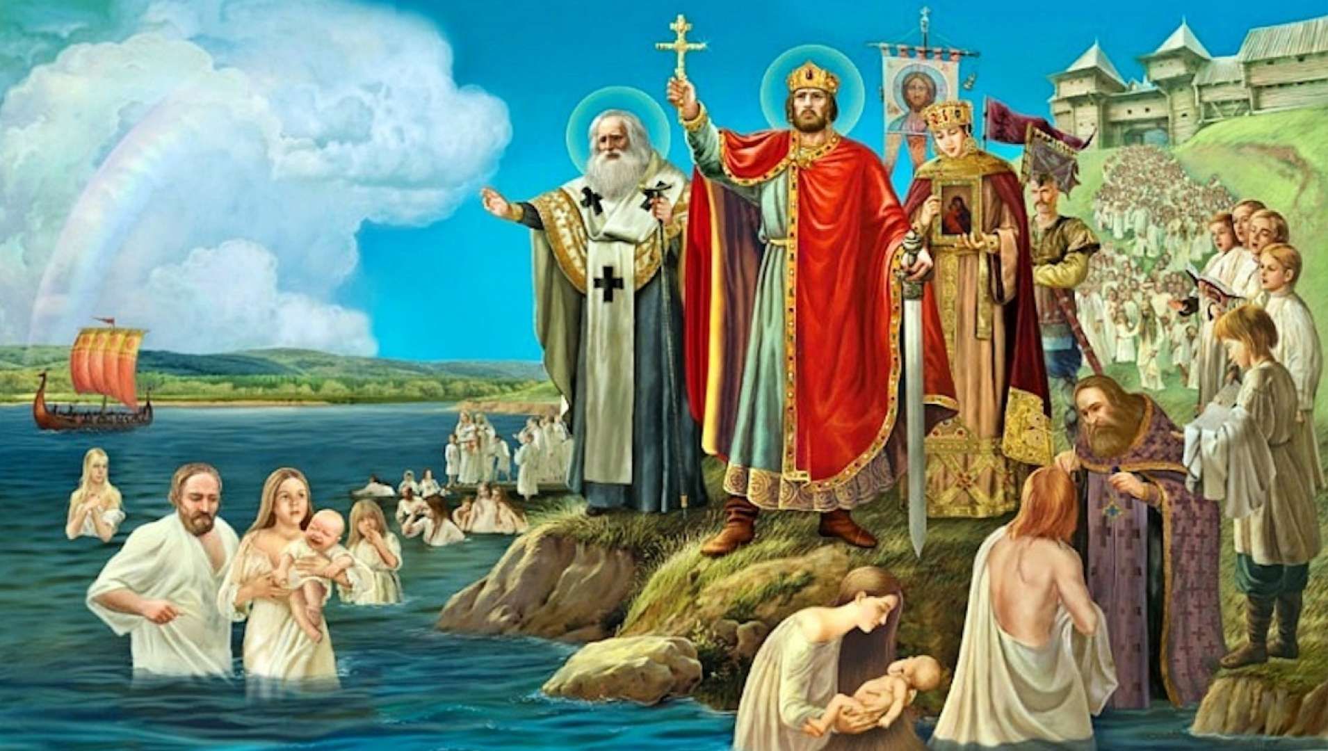 Картинки с Днем Крещения Киевской Руси 2021: поздравления, открытки