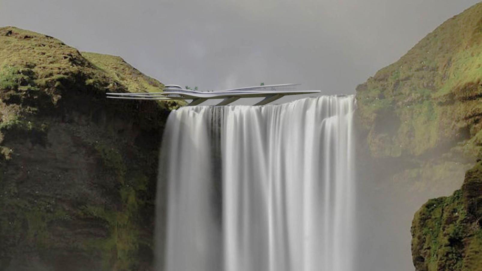 Розкішний готель над водоспадом: концепт українського архітектора - Дизайн 24 Розкішний готель над водоспадом: концепт українського архітектора - Дизайн 24