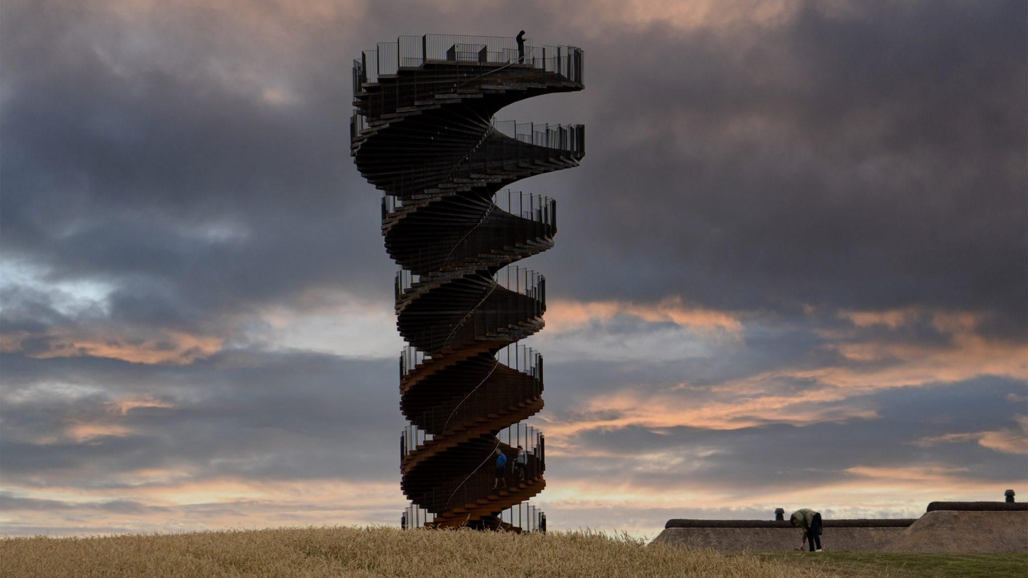 25 метров и 300 тонн стали: архитектурная студия BIG показала первые фото обзорной башни в Дании - Дизайн 24
