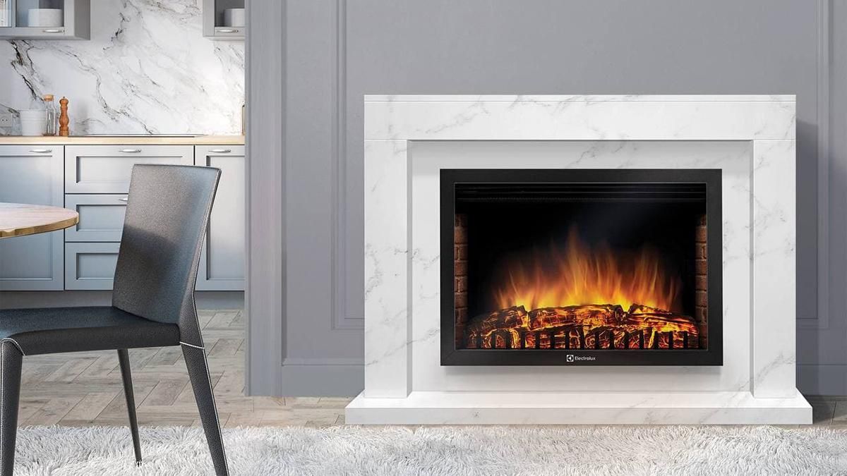 Недорогие реалистичные электрокамины для квартиры Electrolux: обзор моделей в классическом стиле Недорогие реалистичные электрокамины для квартиры Electrolux: обзор моделей в классическом стиле