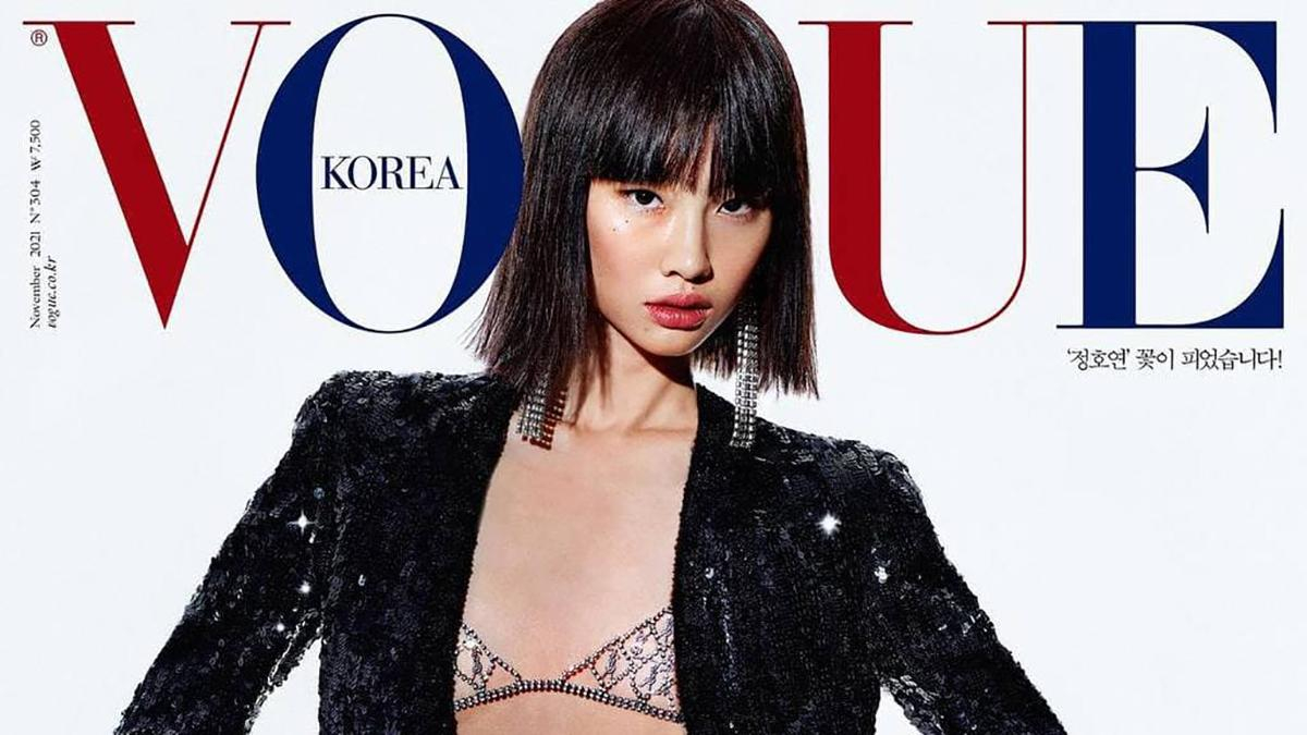 Зірка серіалу "Гра в кальмара" Хо Ен Чон знялася для обкладинки Vogue Korea: ефектні кадри - Fashion