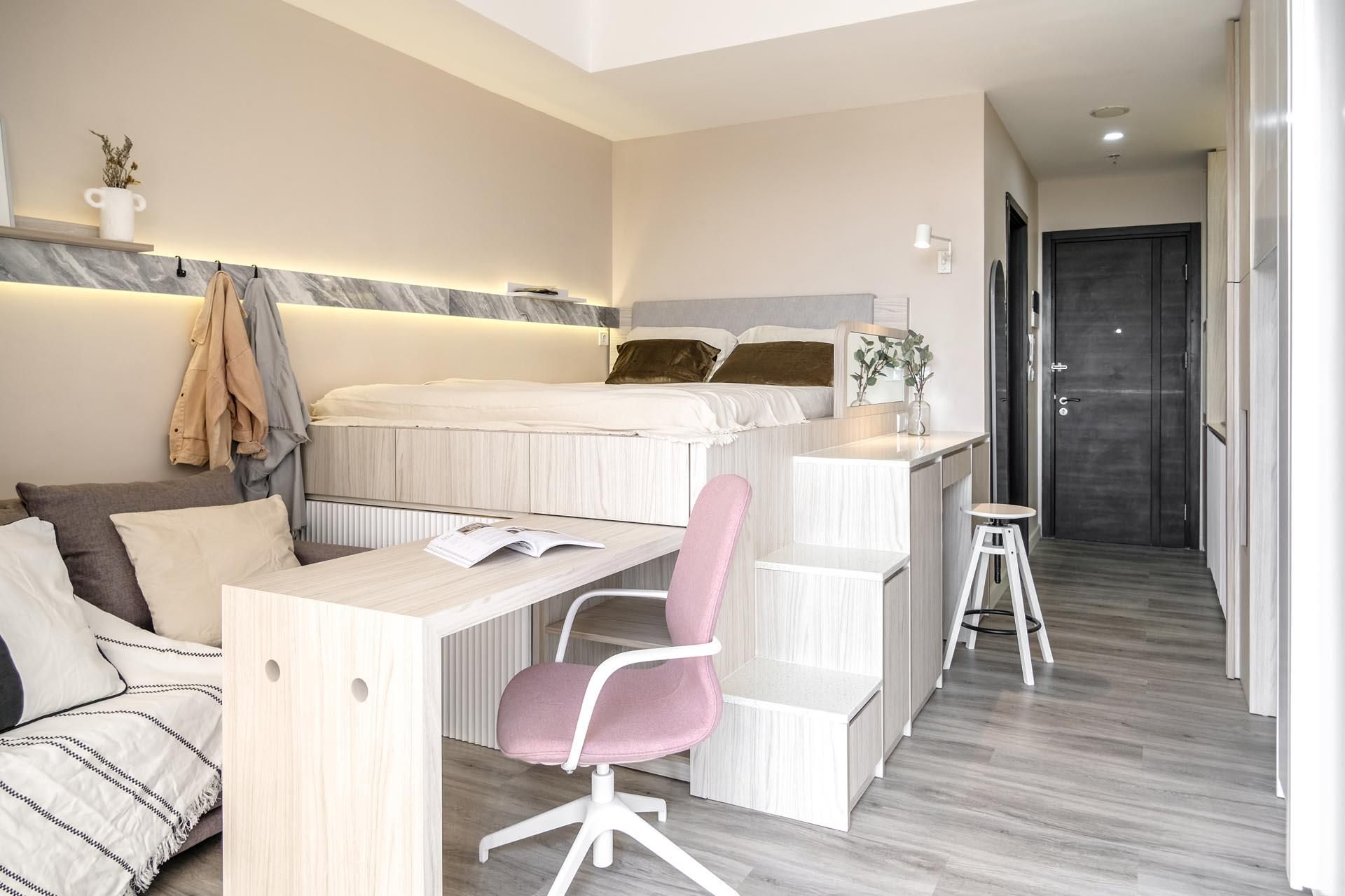 Неймовірний проєкт: дизайнери поєднали ліжко-горище із домашнім офісом - Дизайн 24