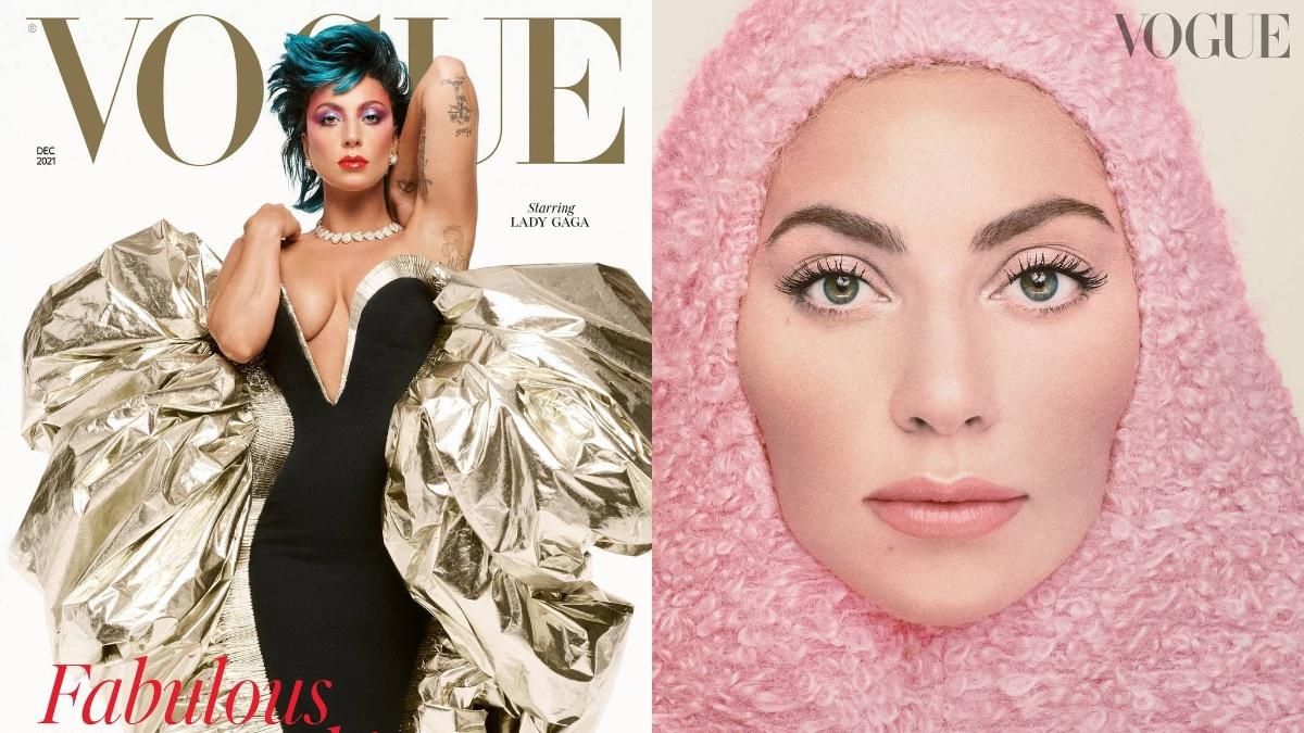 Леди Гага впервые в истории украсила обложки британского и итальянского Vogue сразу