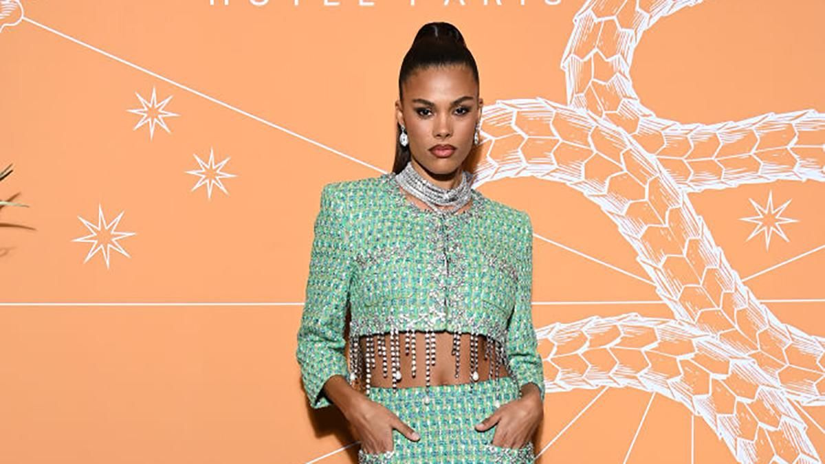 Мятный костюм с хрустальной бахромой и яркий макияж: Тина Кунаки показала эффектный образ Мятный костюм с хрустальной бахромой и яркий макияж: Тина Кунаки показала эффектный образ