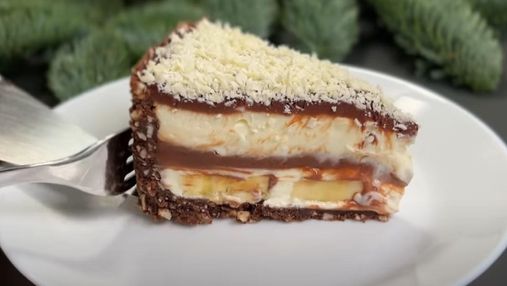 Бананово-шоколадний торт за 5 хвилин: рецепт без випікання