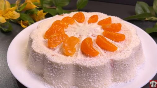 Сирний торт з мандаринами без випікання: святковий рецепт