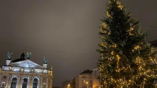 Засяяла тисячами вогнів: у Львові запалили головну новорічну ялинку – казкові фото