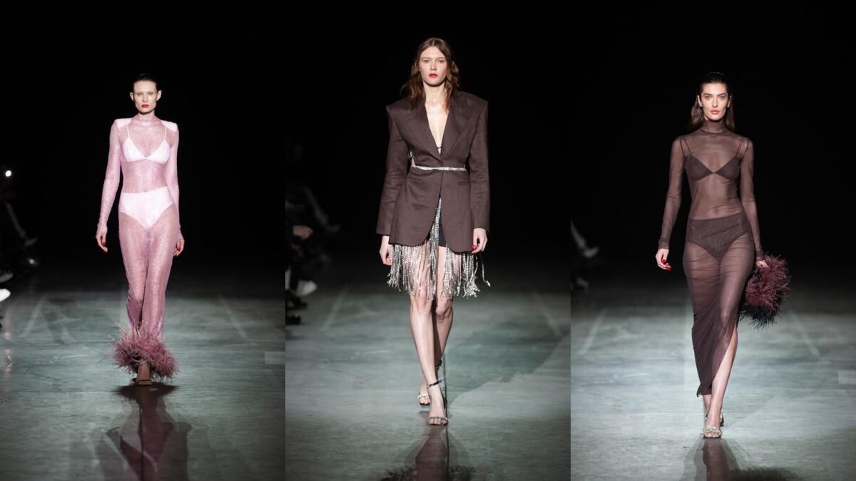 Перья, бахрома и прозрачная ткань: чем впечатляет новая коллекция бренда GASANOVA – видео Перья, бахрома и прозрачная ткань: чем впечатляет новая коллекция бренда GASANOVA – видео