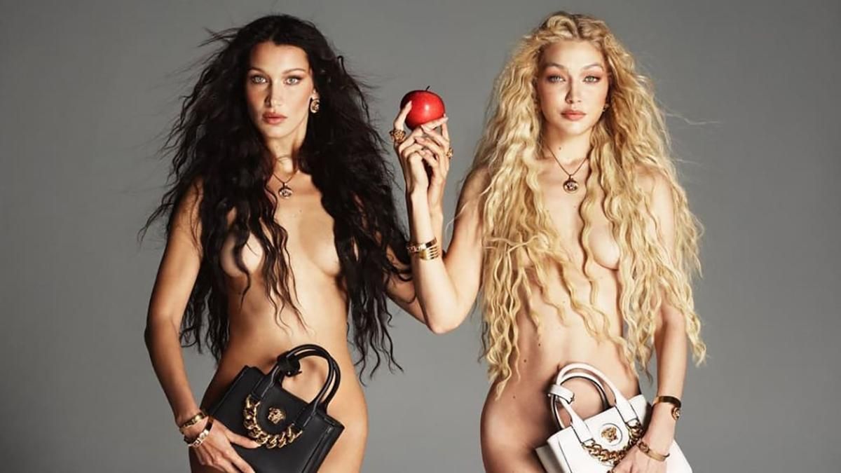 Белла та Джіджі Хадід повністю оголилися для зйомок Versace: еротичні фото 18+ - Fashion