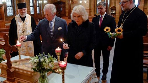 Ми молимося за вас, – принц Чарльз із дружиною відвідали Український католицький собор у Лондоні