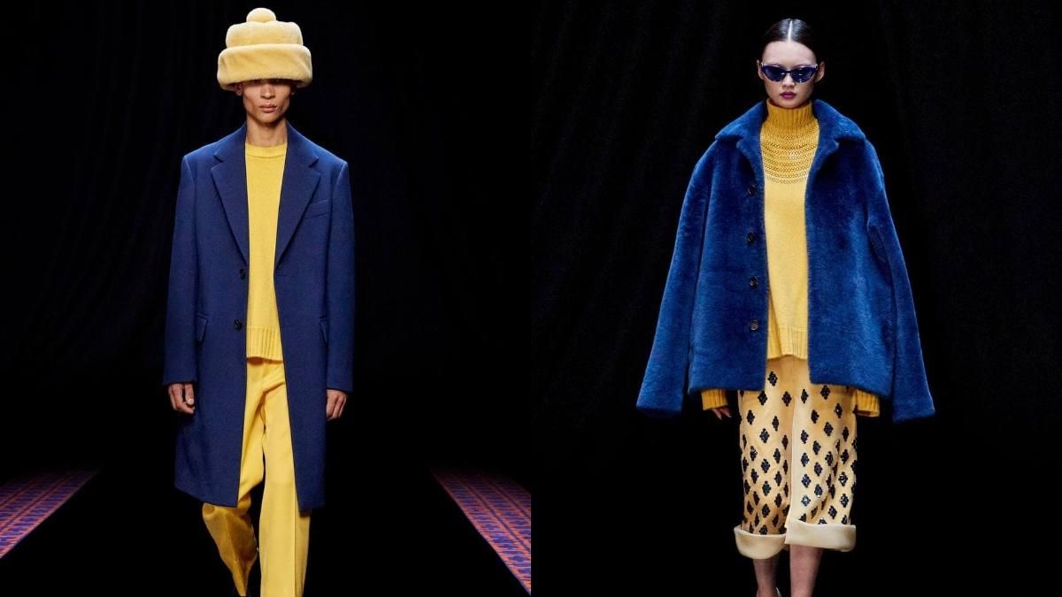 Актуальний тренд 2022 року: бренд Lanvin поєднав у новій колекції жовті та сині кольори - Fashion