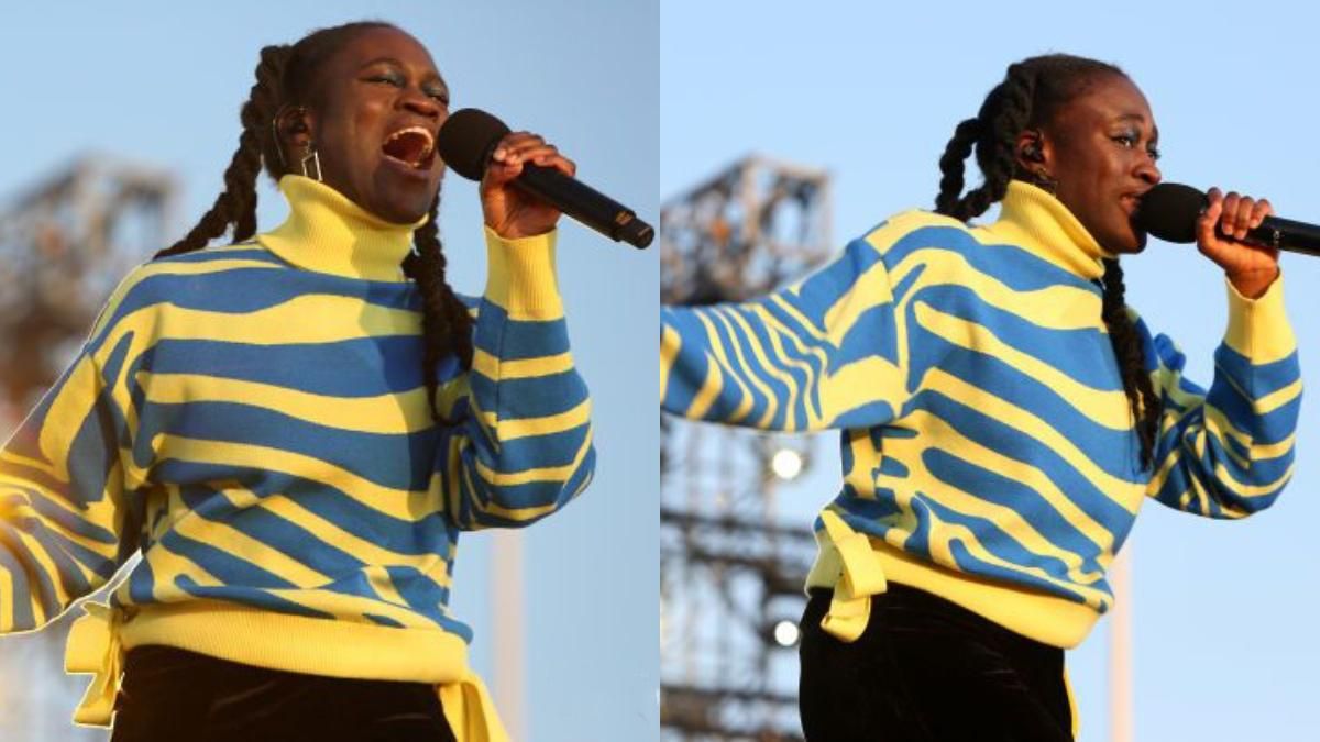 Немецкая певица надела на музыкальный митинг сине-желтый свитер в знак поддержки из Украины - Fashion