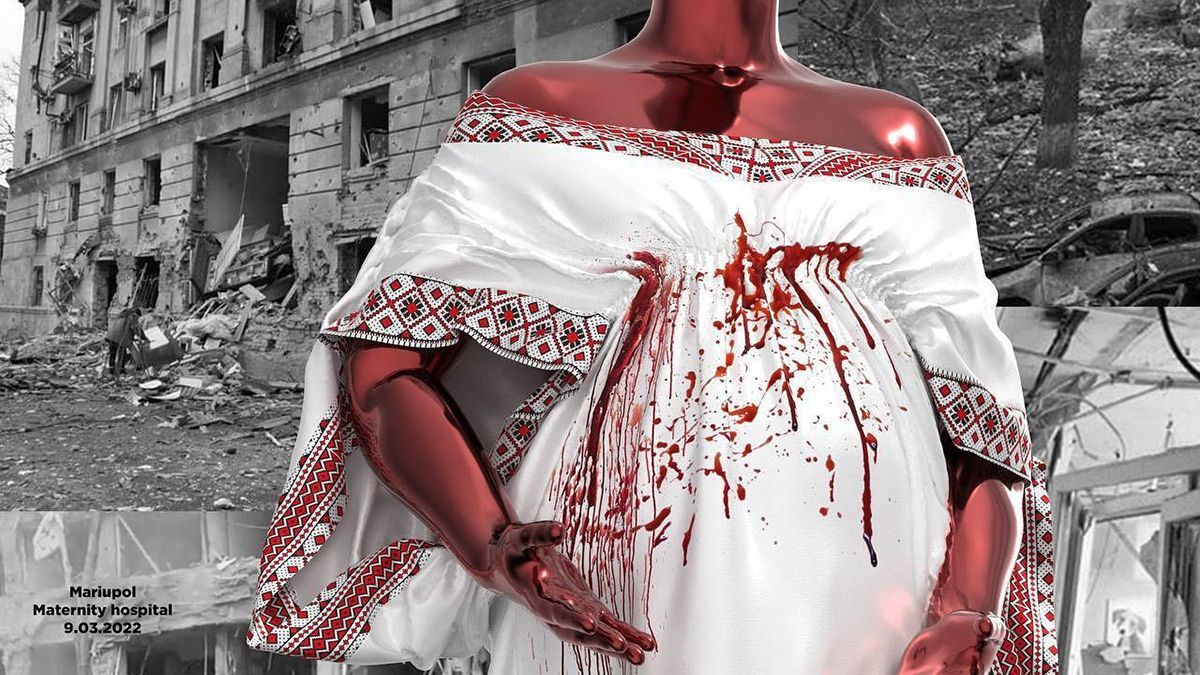 На тлі зруйнованого Харкова: Альона Брюханова створила 3D-вишиванки присвячені війні в Україні - Fashion