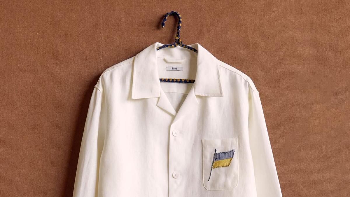 Бренд Bode створив сорочку з українським прапором: гроші перерахують постраждалим дітям - Fashion Бренд Bode створив сорочку з українським прапором: гроші перерахують постраждалим дітям - Fashion