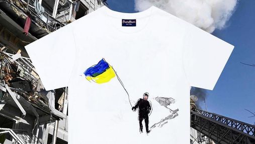 Американский бренд Rowing Blazers выпустил благотворительную футболку с украинским флагом