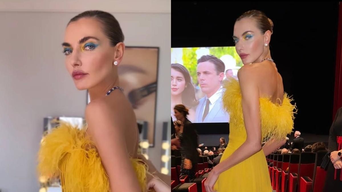 Українська модель Аліна Байкова підтримала Україну в Каннах патріотичним макіяжем ефектні фото - Fashion Українська модель Аліна Байкова підтримала Україну в Каннах патріотичним макіяжем ефектні фото - Fashion