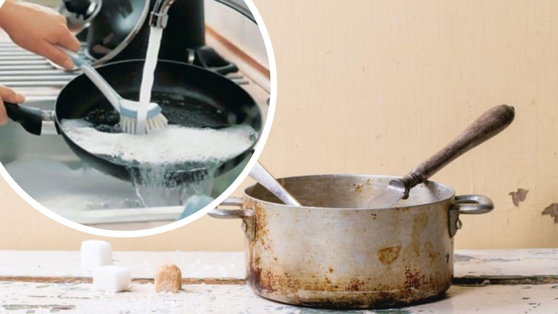Як очистити пригорілу каструлю та сковорідку – лайфхаки