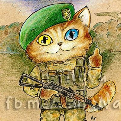 Всемирный день кота: патриотические картинки с котиками от художницы из Днепра