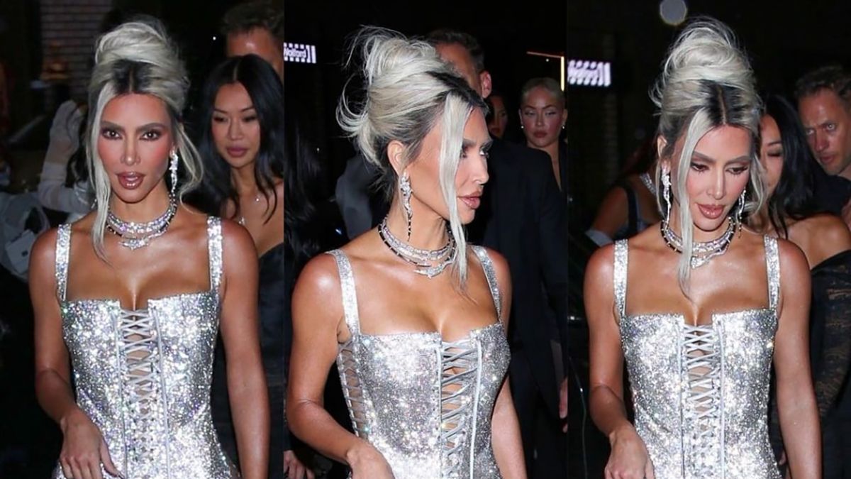 Ким Кардашян прыгает по лестнице в платье - курьезное видео Ким Кардашян прыгает по лестнице в платье - курьезное видео