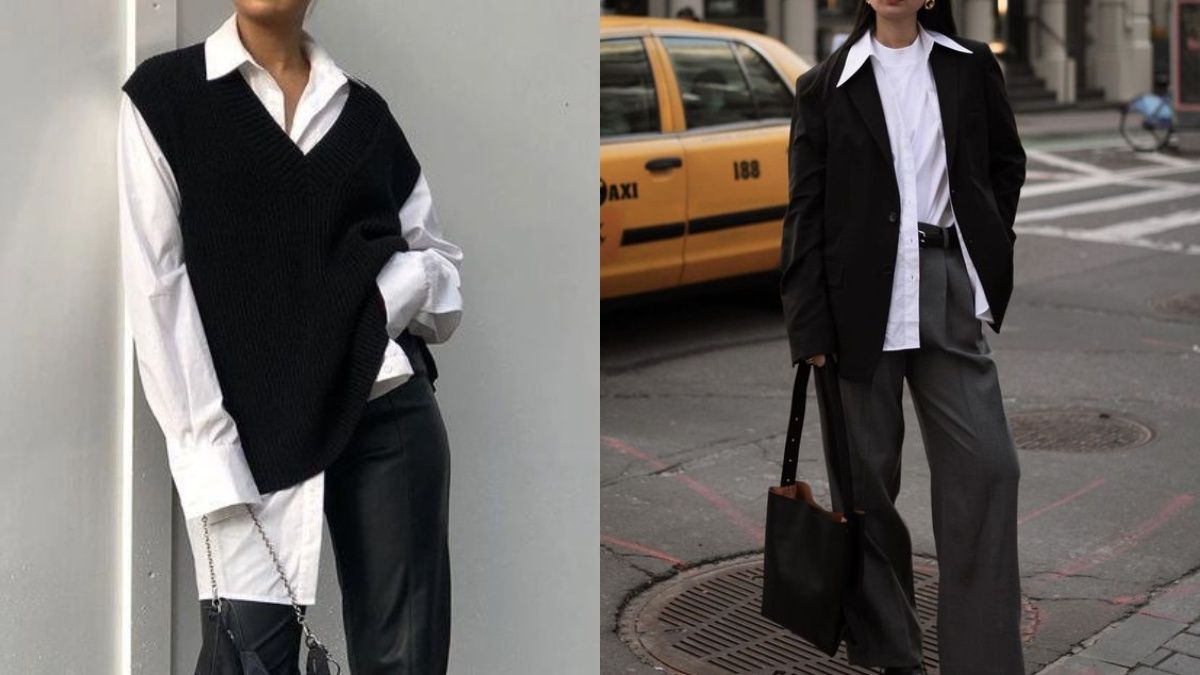 Cтильні образи з білою сорочкою Cтильні образи з білою сорочкою